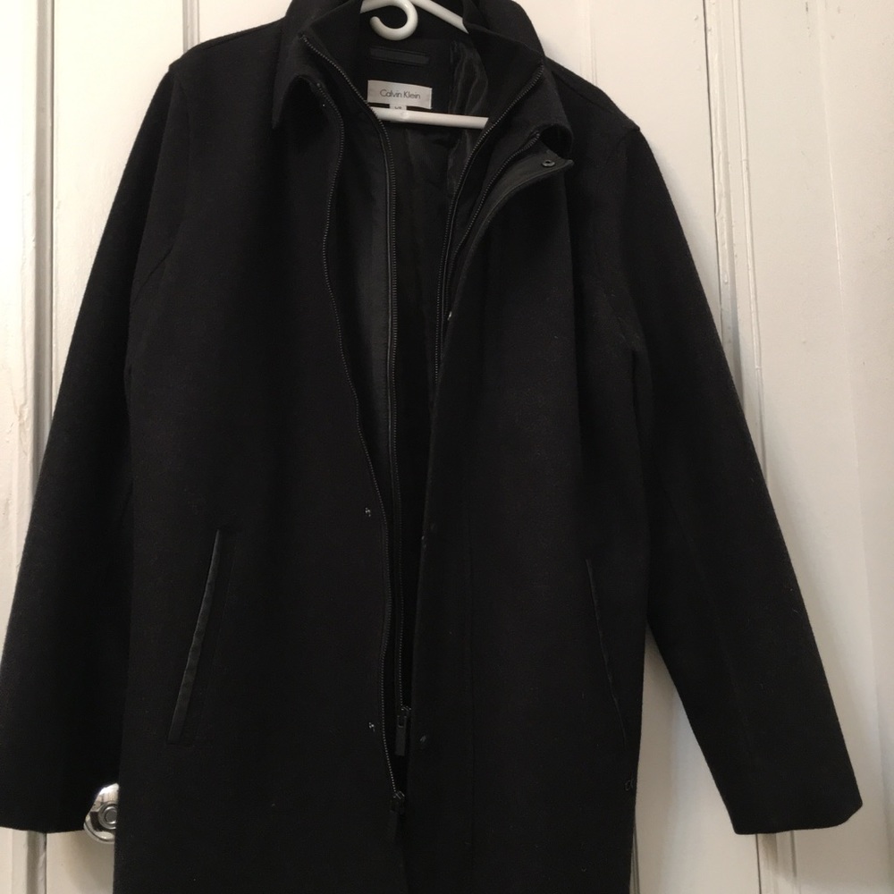 Calvin Klein Men’s Fitted Coat Jacket  Size Large  Brand New